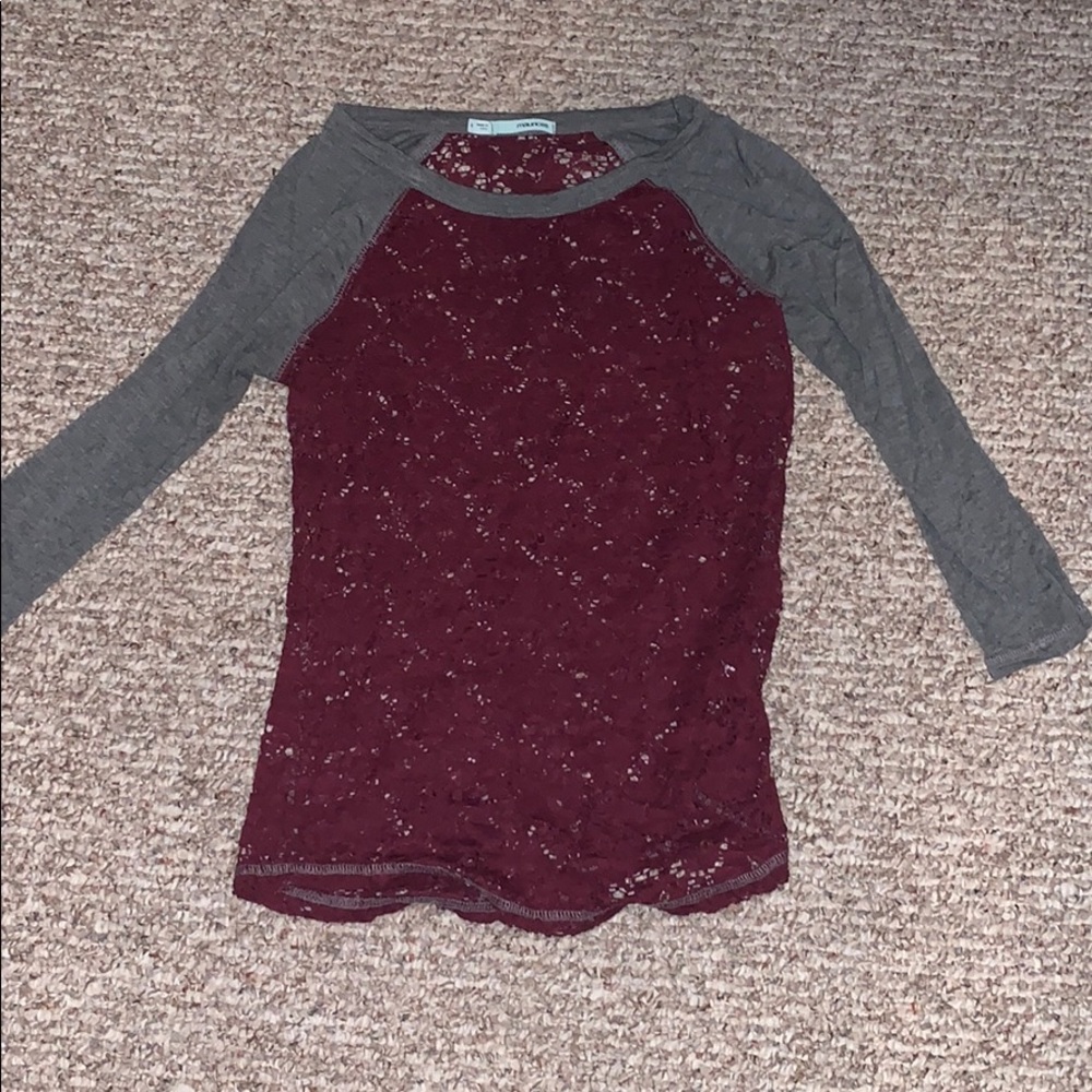 quarter length see through tee
